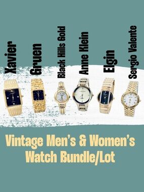 6 Vintage Men’s & Women’s Name Brand Watches